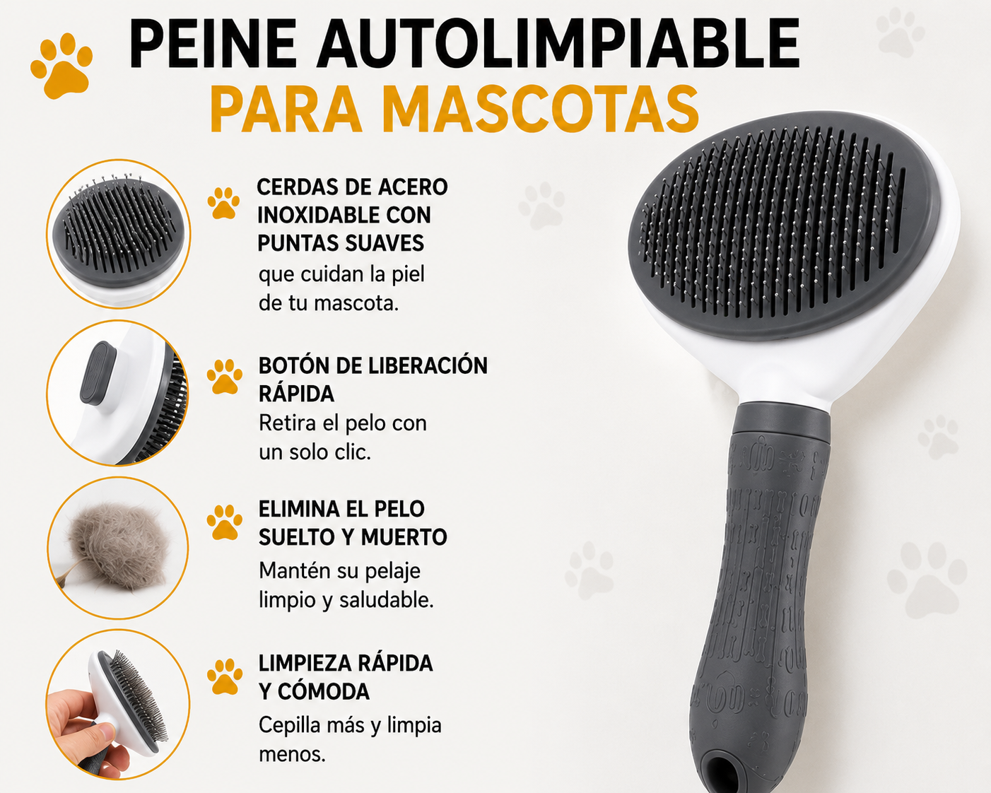 Cepillo Autolímpiale para Mascotas
